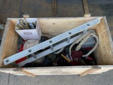 1x Wooden Crate of Vehicle CES Equipment inc Tools, Straps, Air Lines, Veh Access ladder etc