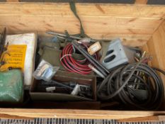 1x Wooden Crate of Vehicle CES /Tools, Tyre Inflators etc, from MOD