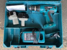 Makita 6317D 12V Cordless Drill c/w Batteries & Charger, from MOD in Transit Case