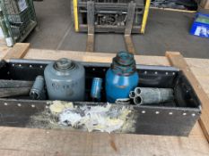 2x Weber 10T Hydraulic Jacks with Handles, from MOD