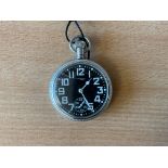 Rare Waltham Ibs Nine Jewel Non Lum Royal Navy 0552 Deck Watch as Issued to Nuclear Submarines
