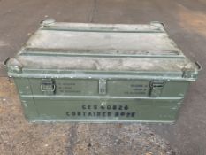 Aluminium Zarges Type Stacking Waterproof Transit Case Lockable with Handles, MOD