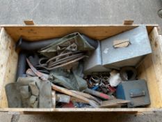 1x Wooden Crate of Vehicle CES Equipment inc Wheel Chocks, Tools, Cookers, Weapon Kits etc