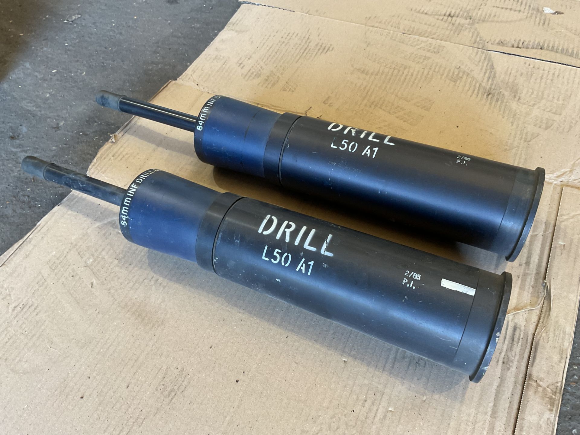 2x Unissued British Army L50 A1 84mm Anti Tank Drill Rounds, from MOD - Image 2 of 5