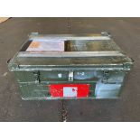 Aluminium Zarges Type Stacking Waterproof Transit Case Lockable with Handles, MOD