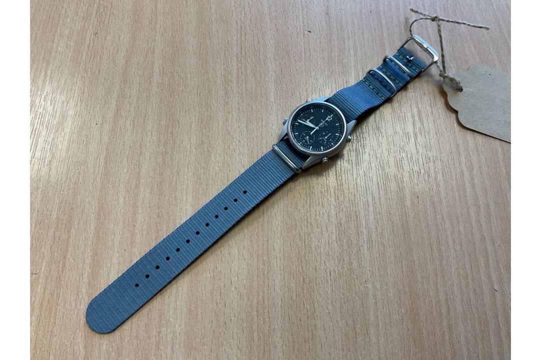 Grade 1 Seiko Gen 1 Pilots Chrono RAF Harrier Force Issue Watch, Date 1988, New Battery / Strap - Image 2 of 4