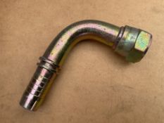 258 x New Unissued 3/4-16 JIC 90º Hydraulic Hose Fittings, from MOD