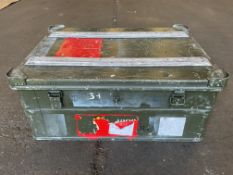 Aluminium Zarges Type Stacking Waterproof Transit Case Lockable with Handles, MOD