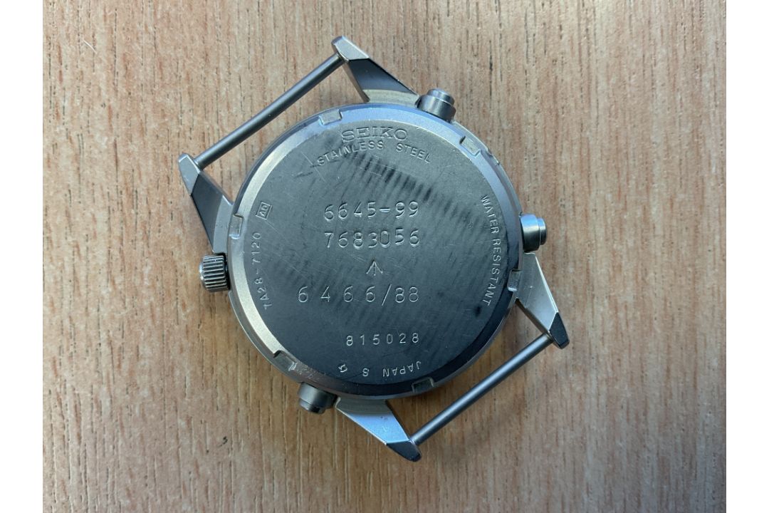 Grade 1 Seiko Gen 1 Pilots Chrono RAF Harrier Force Issue Watch, Date 1988, New Battery / Strap - Image 3 of 4