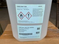 5x Boxes (x20) New Unissued 5L Cans of Hand-Sanitiser Thin 70%, from MOD Reserve Stock