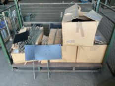 1x Large Stillage of UNISSUED British Army Tactical Signs, Poles etc, Qty 5,000+