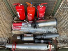 1x Stillage of Unissued MOD Fire Equipment inc Foam Guns, Fireaters etc