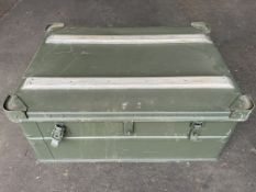 Aluminium Zarges Type Stacking Waterproof Transit Case Lockable with Handles, MoD