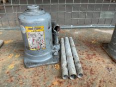 1x Webber 10T Hydraulic Vehicle Jack c/w Handle, from MOD