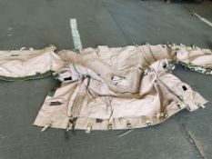 New Unissued Rear Vehicle Canvas, from MOD