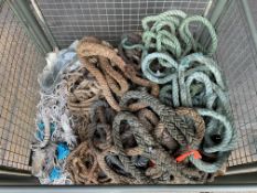 1x Stillage of British Army Recovery Ropes, Track Ropes, Marine Ropes etc, from MOD
