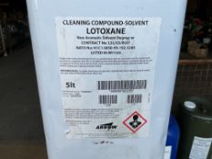 1x Unissued 5L Can of Lotoxane Non Aromatic Solvent Degreaser, from MOD Reserve Stock