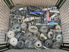 1x Stillage of British Army 40x Ratchet Load Straps & Ratchets, from UK MOD