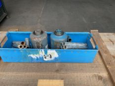 2x Weber 10T Hydraulic Jacks with Handles, from MOD