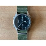Rare Seiko Gen 1 Pilots Chrono RAF Harrier Force Issue, Nato Marks, Date 1989, Snº 9142