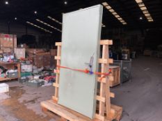 2 x Steel Security Doors Comes with Keys as shown1 metre wide 2 metres high. stainless steel hinges