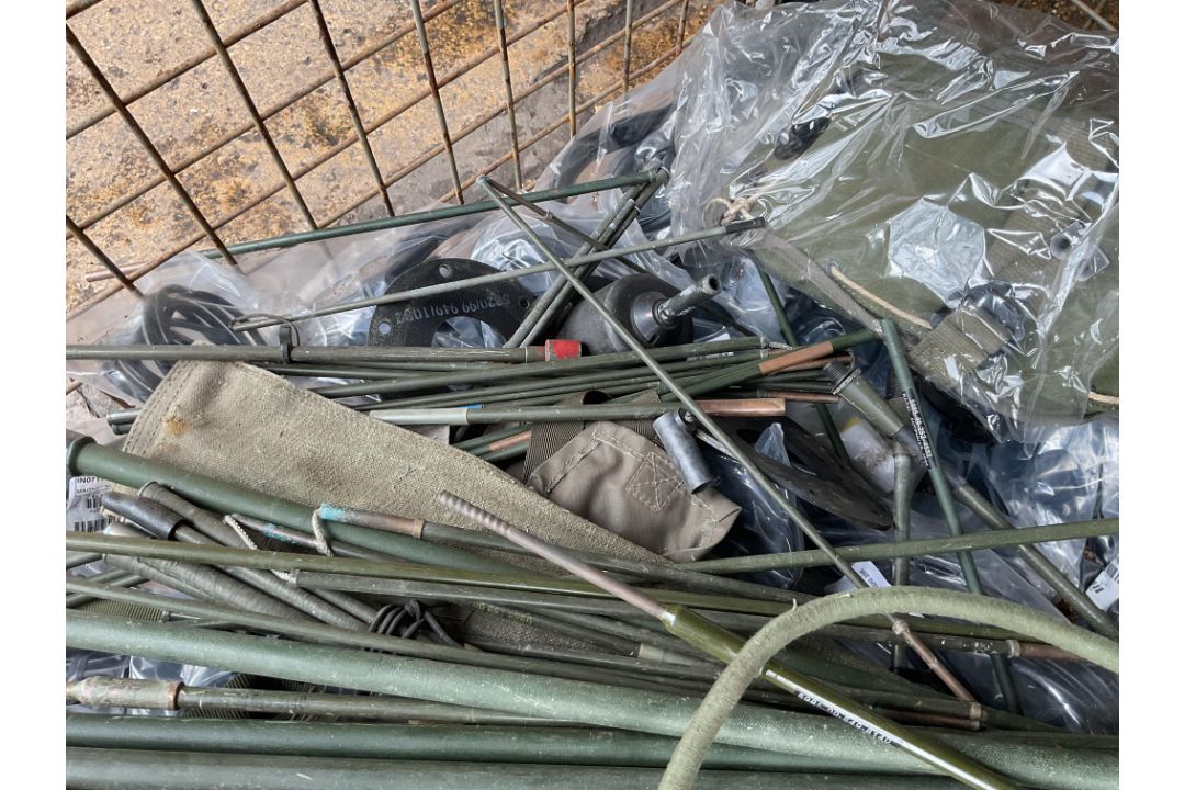 Stillage of Clansman Radio equipment inc antennas, rods etc. From MOD - Image 9 of 9