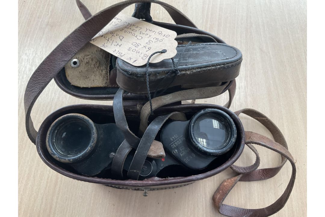 Pair of rare NIFE MILITARY BINO’S 6X 30 dated 1948 - Image 7 of 8