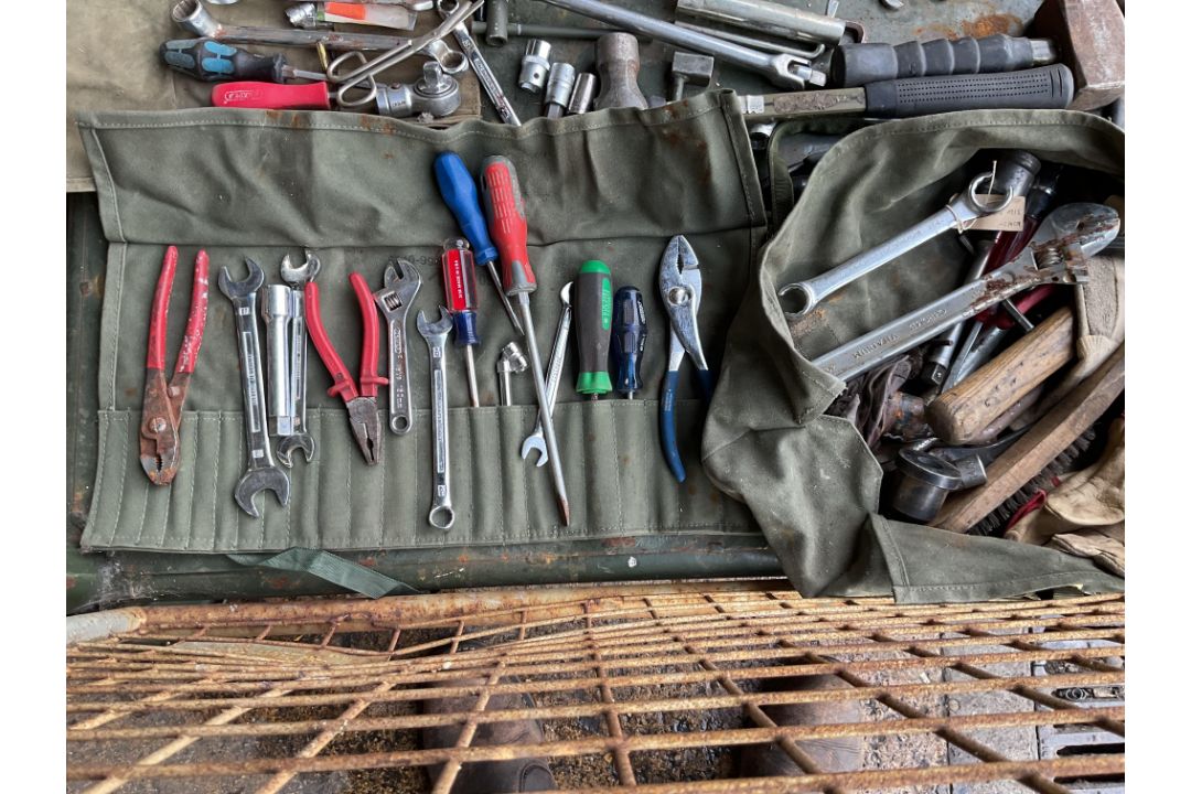 Stillage of Tools, Tool rolls, Tool Box. From MOD - Image 3 of 5