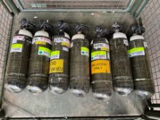 7 x 300 BAR Air Cylinders from UK Fire & Rescue Services