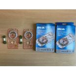 2x New Unissued Silva Compass Navigation 4 Military Issue, in Original Packing