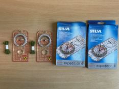 2x New Unissued Silva Compass Navigation 4 Military Issue, in Original Packing