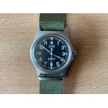 CWC British Army W10 Service Watch, Nato Marks, Snº 456, Date 1998, New Battery / Strap