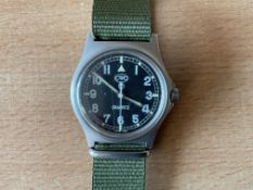 CWC British Army W10 Service Watch, Nato Marks, Snº 456, Date 1998, New Battery / Strap