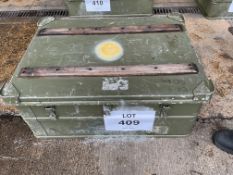 Aluminium Zarges Type Stacking Waterproof Transit Case Lockable with Handles, MOD