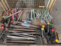 Stillage of Banding and strapping tools from MOD. (Approx 50 items)