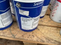 22x Tins of Sherwin Williams Acrylic Gloss HA 168 R5346 Light Grey Part A & B, MOD Reserve Stock