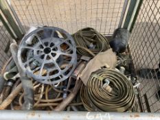 1x Stillage of Lay Flat Hose/Reels and Fittings, from MOD