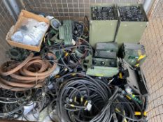 1x Stillage of Clansman/Bowman Radio Equipment inc Cables etc