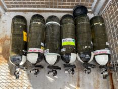 6 x 300 BAR Air Cylinders from UK Fire & Rescue Services