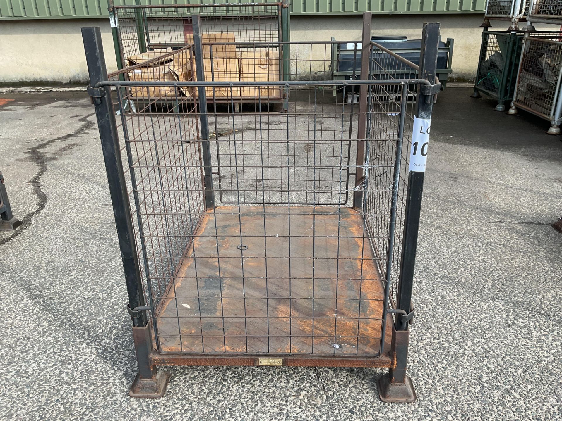 MOD Steel Stacking Stillage W/ Removable Posts & Sides - Image 2 of 2
