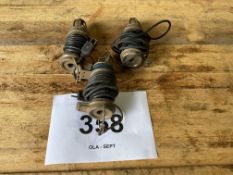 3x Rare Land Rover Series Inspection Lamps, from MOD