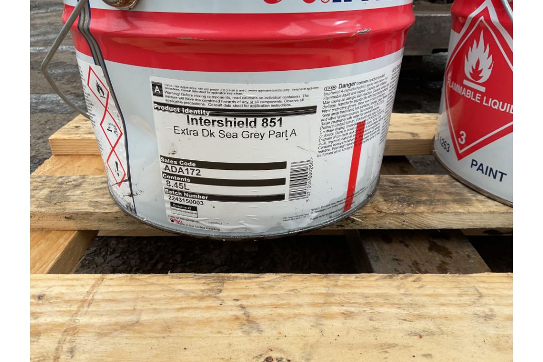6 Tins International, Intershield 851 parts A and B. - Image 3 of 4