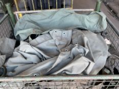 1x Stillage of Canvas Sheets, Covers, Tents etc, from MOD