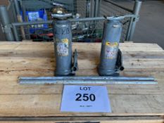 2X WEBER HI-LIFT HYDRAULIC 10TONNE JACKS FRO MOD