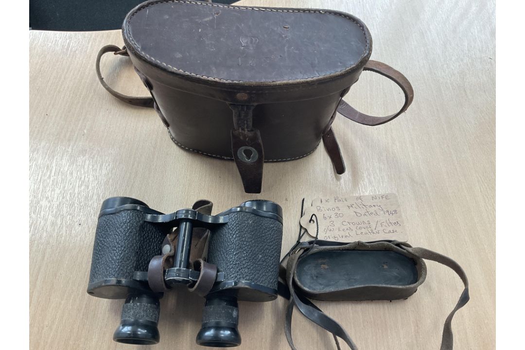Pair of rare NIFE MILITARY BINO’S 6X 30 dated 1948 - Image 2 of 8