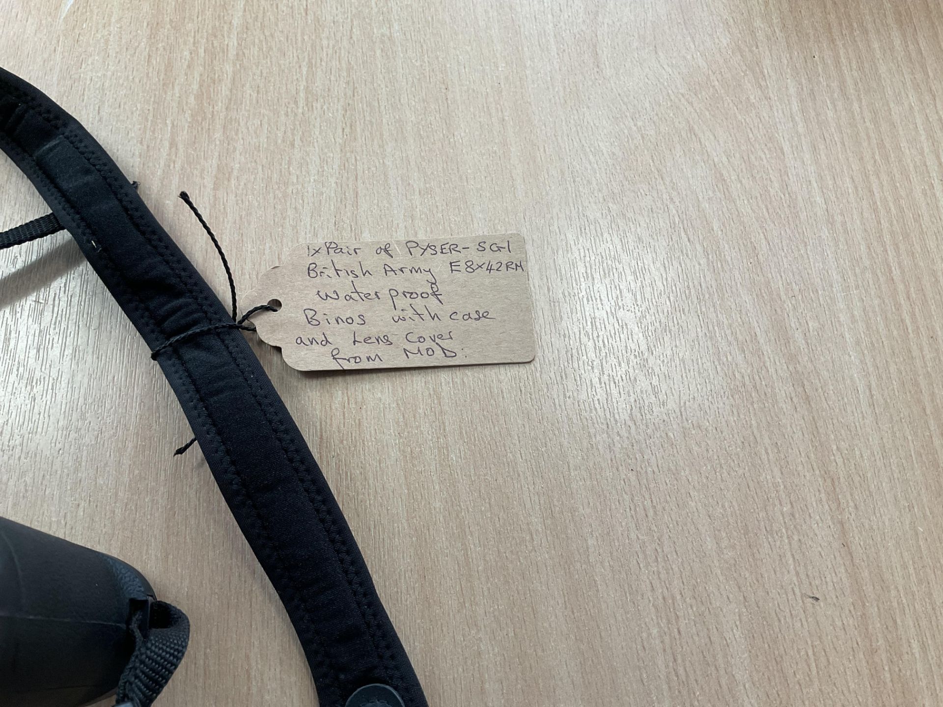 Pair of British Military PYSER-SGI E8X 42 RM WATER PROOF BINOS with case and lens covers from MOD - Image 7 of 13