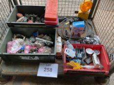 1X STILLAGE OF VEHICLE SPARS ETC FROM MOD.