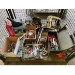 1x Stillage of Tools, Tool Boxes, Mechanics, Engineering etc, from MOD Workshop