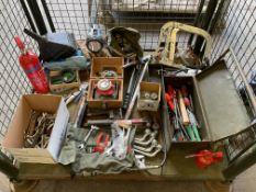1x Stillage of Tools, Tool Boxes, Mechanics, Engineering etc, from MOD Workshop