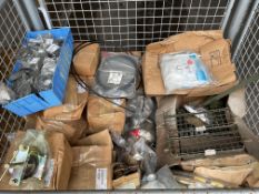 Stillage of new unissed FV spares inc pulleys, stop cables etc. From MOD.